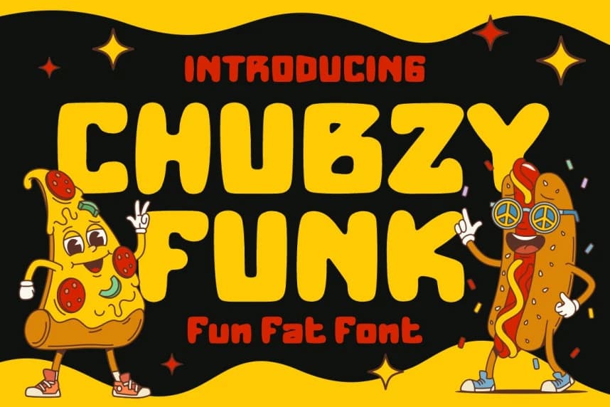 Chubzy Funk Display Font – Display creative asset