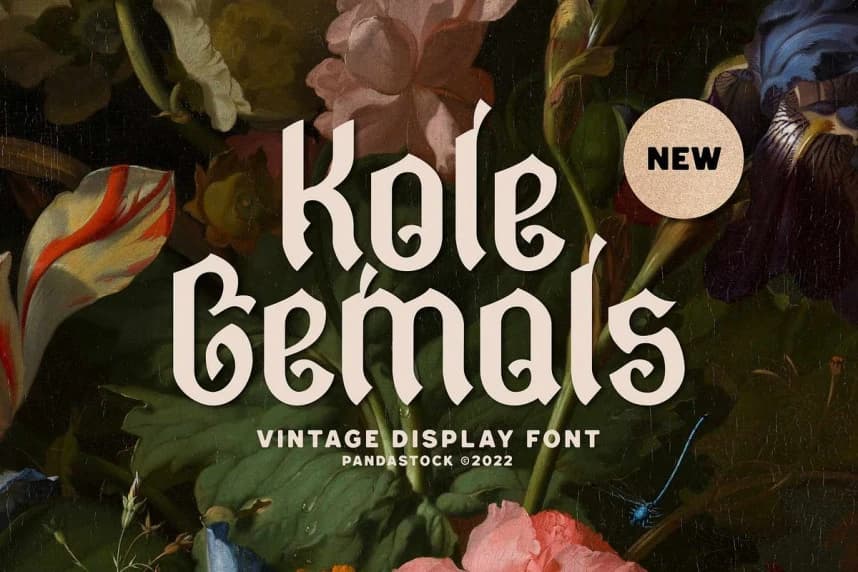 Kole Gemols Font – Display creative asset