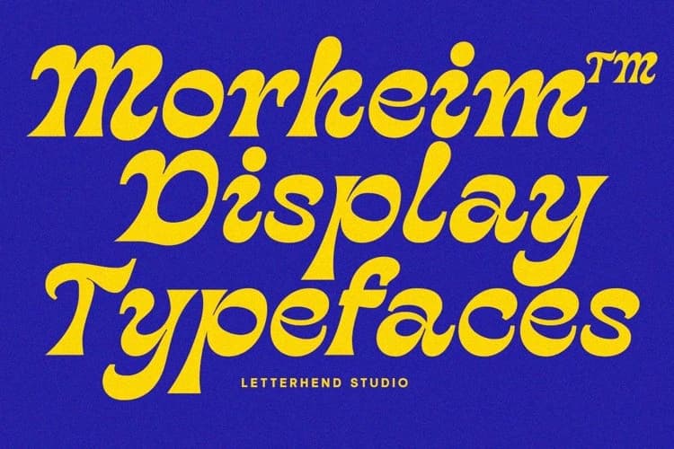 Morheim Display Typeface – Display creative asset