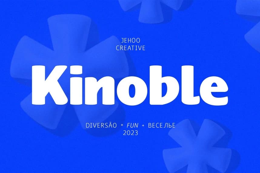 Kinoble Font – Display creative asset