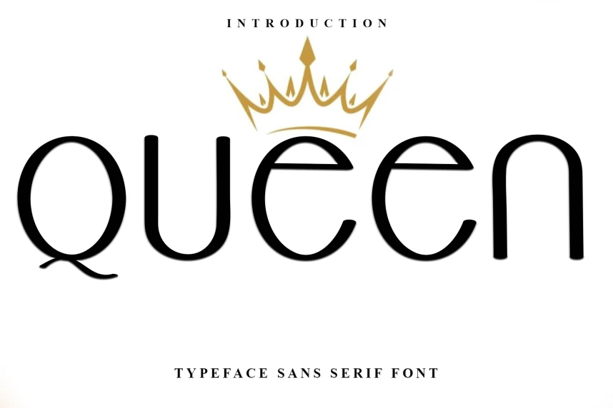 Queen Sans Serif Font – Display creative asset