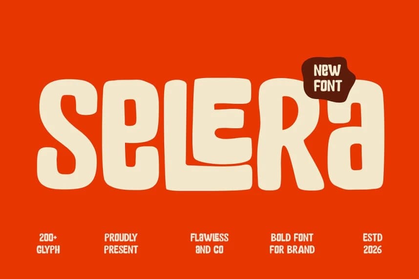 Selera Font – Display creative asset