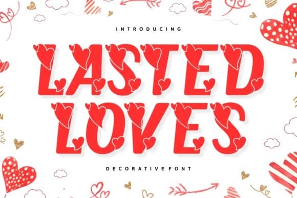 Lasted Loves Font – Display creative asset