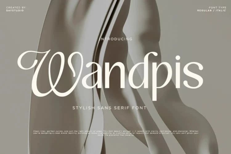 Wandpis Font – Display creative asset
