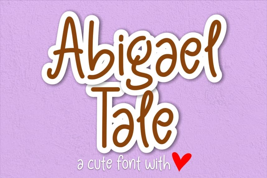 Abigael Tale Font – Handwritten creative asset