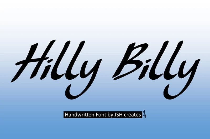 Hilly Billy Font – Handwritten creative asset