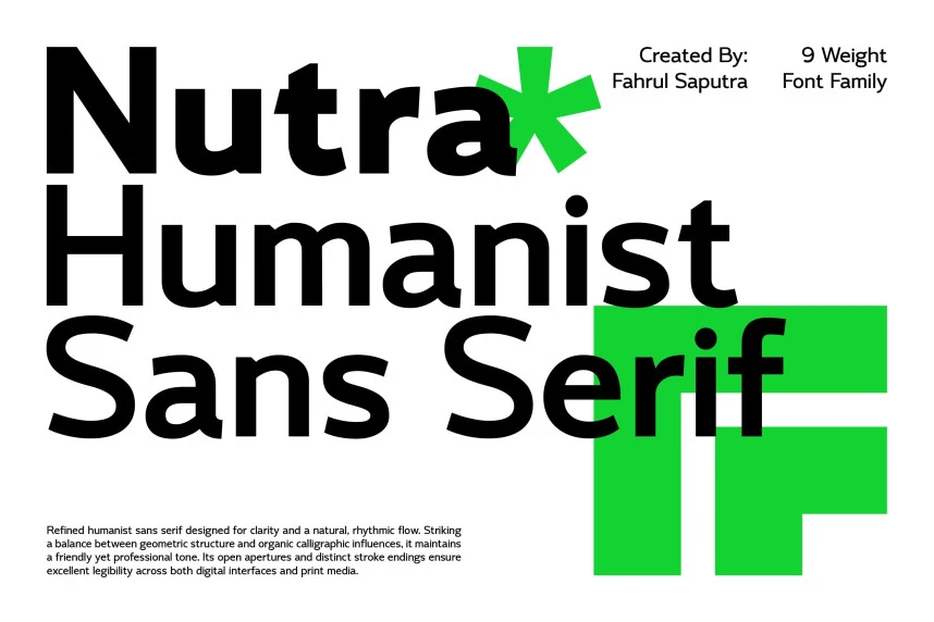 Nutra Font – Sans Serif creative asset