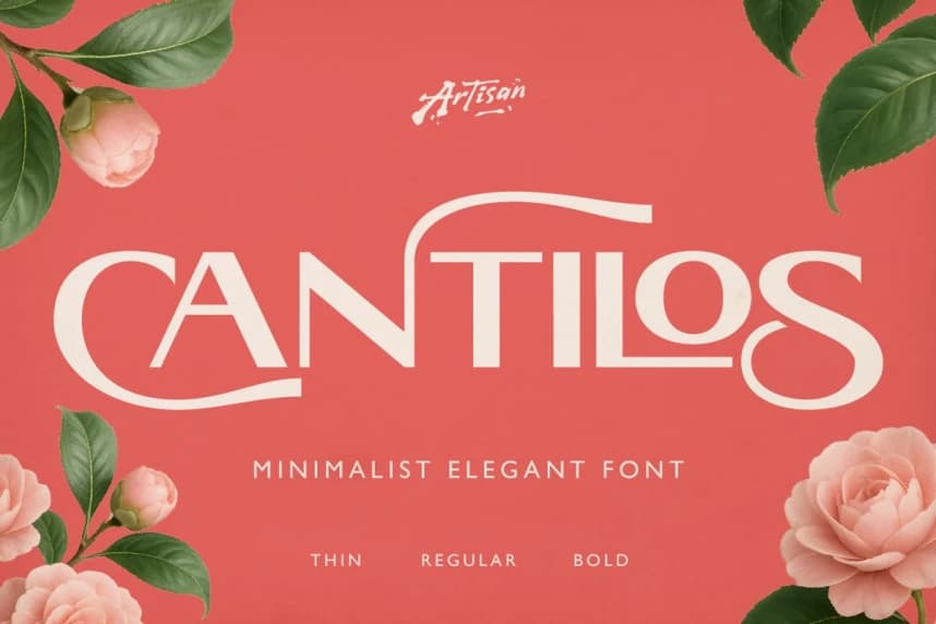 Cantilos Font – Display creative asset