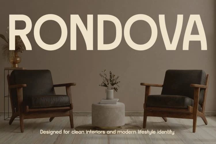 Rondova Font – Display creative asset