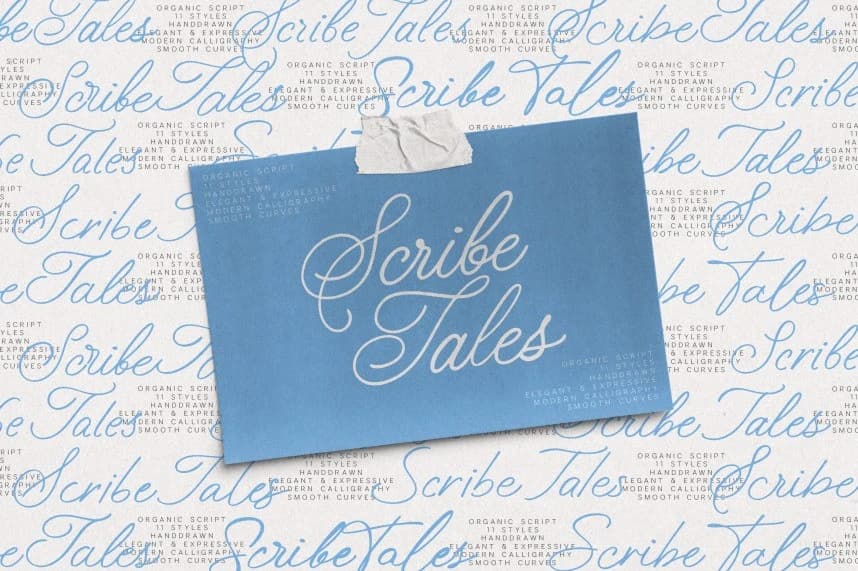 ScribeTales Font – Handwritten creative asset