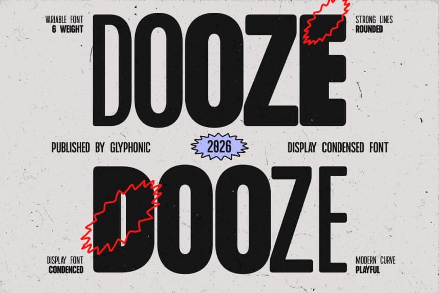 GC Dooze – Display Condensed Sans Font – Display creative asset