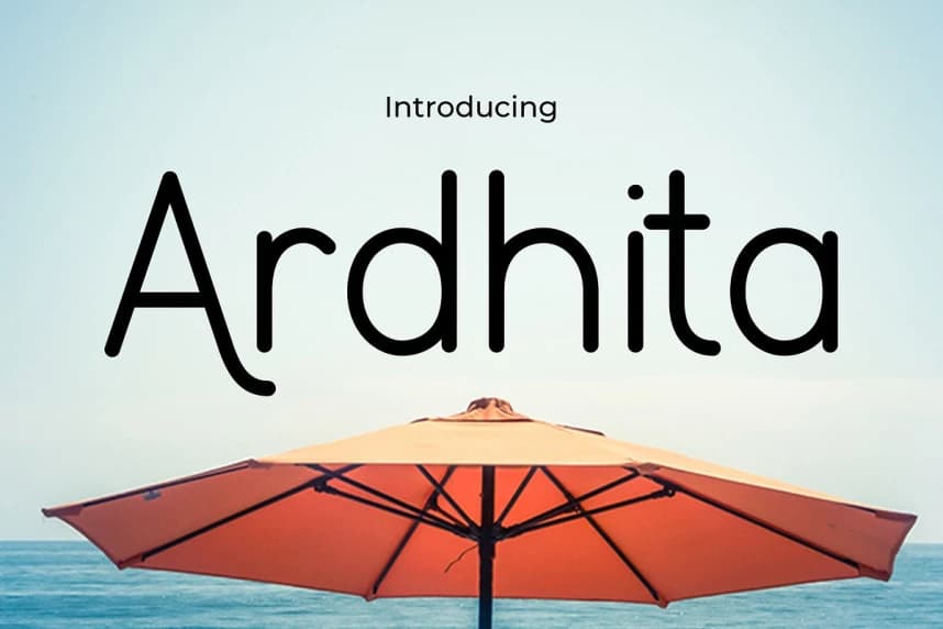 Ardhita Font – Display creative asset