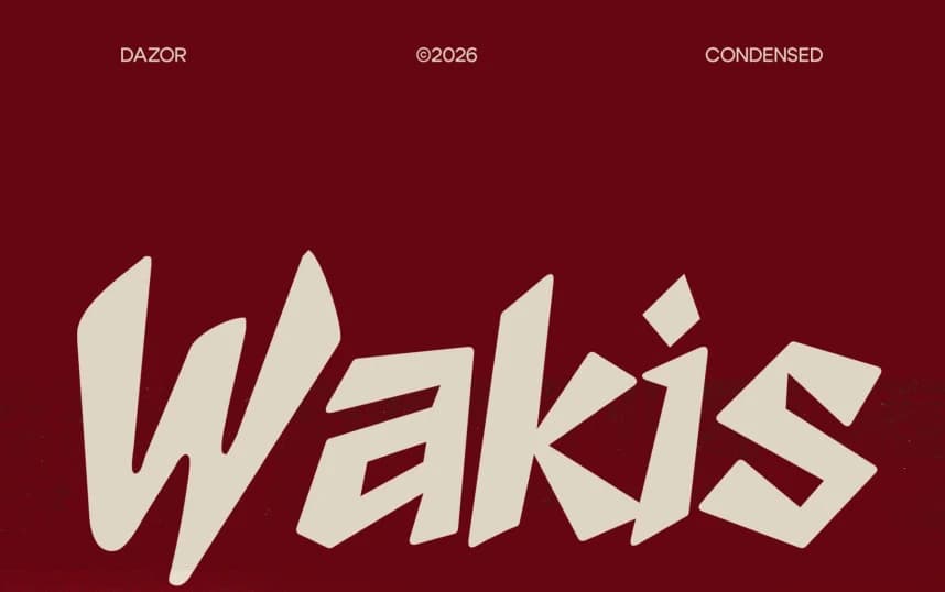 Wakis Display Font – Display creative asset
