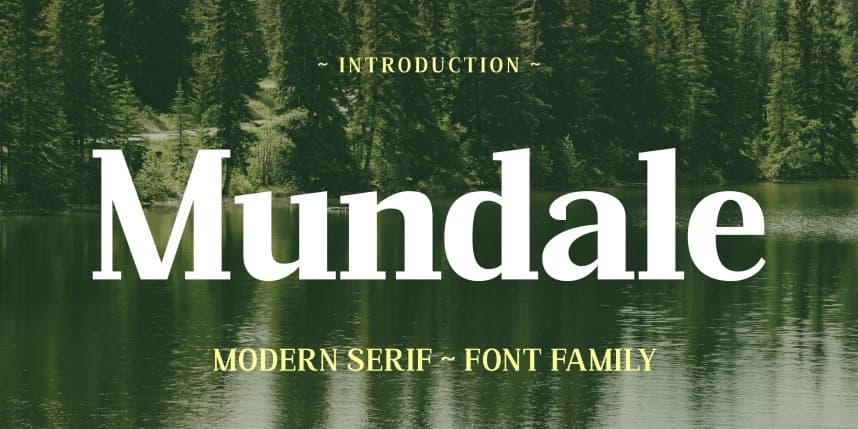 Mundale Font Family – Serif creative asset