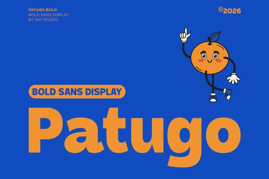 Patugo DEMO Font – Display creative asset