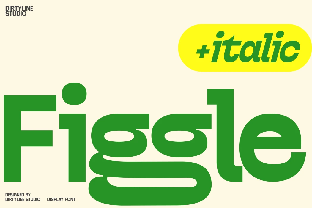 Dx Figgle Free Font – Display creative asset