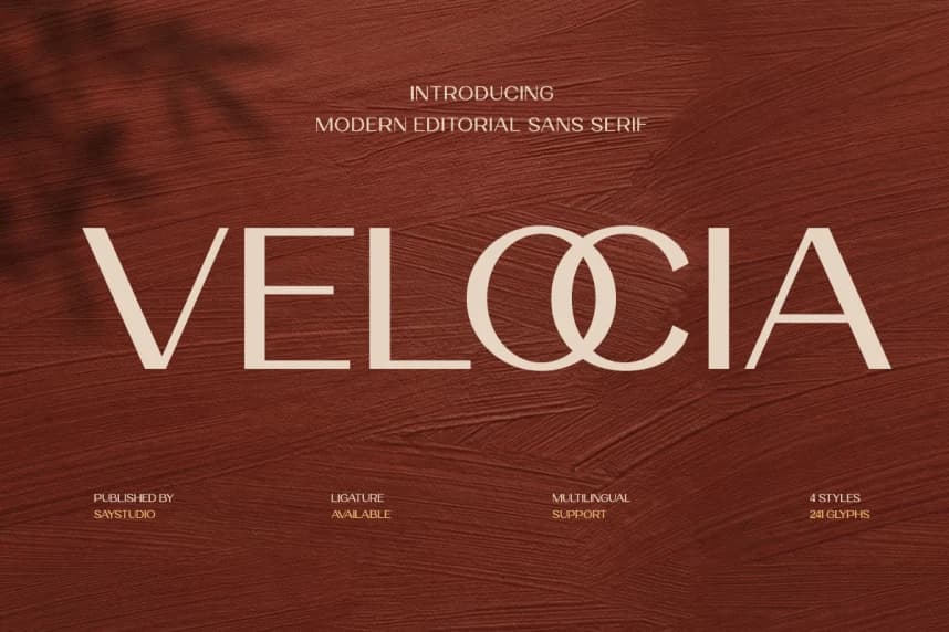 Velocia Font – Sans Serif creative asset