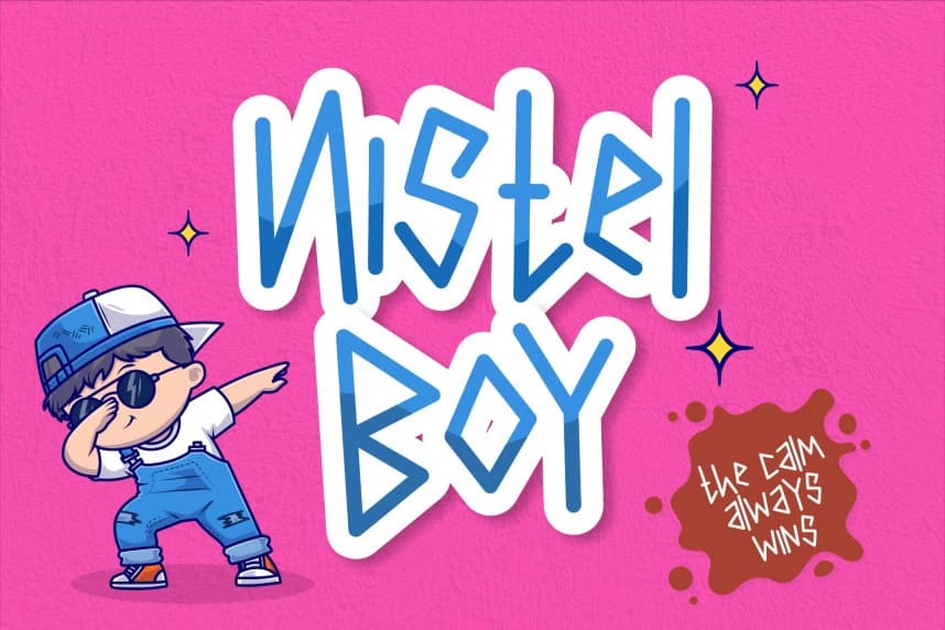 Nistel Boy Font – Display creative asset
