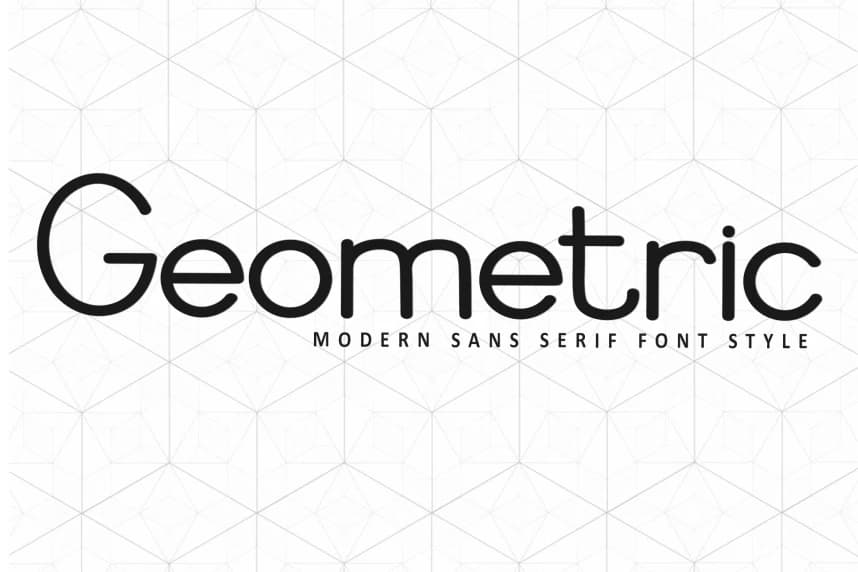Geometric Sans-Serif Font – Display creative asset