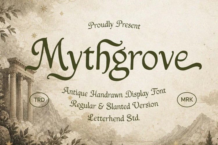Mythgrove Font – Display creative asset