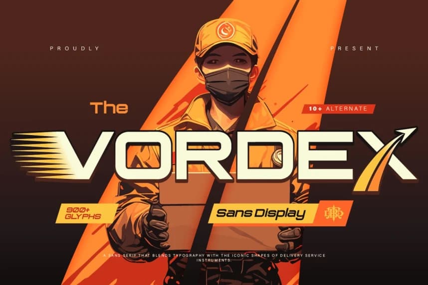 Vordex Font – Display creative asset