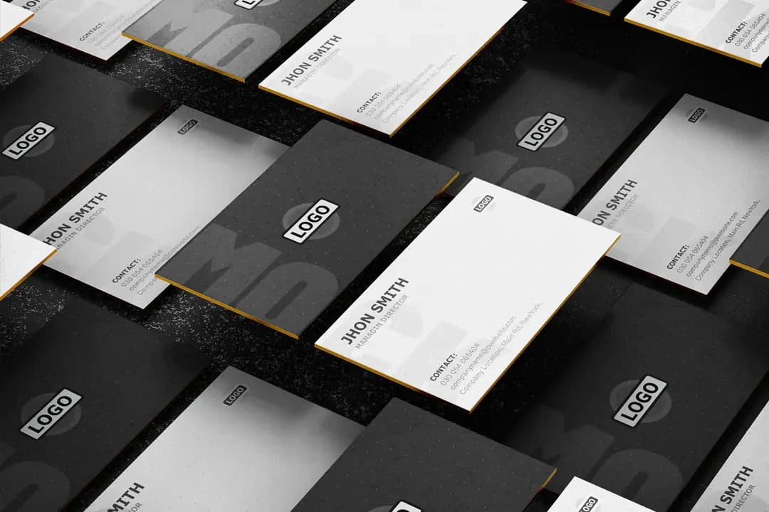 Business Card Corporate Branding Mockup Free PSD – Mockups creative asset