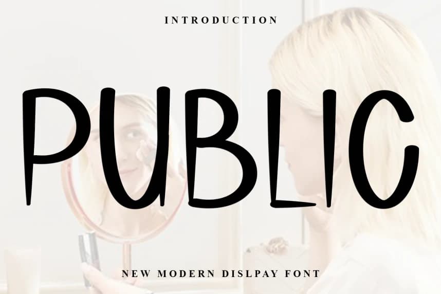 Public Playful Font – Display creative asset