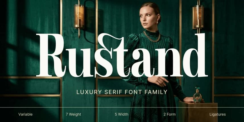 Rustand Font Family – Serif creative asset