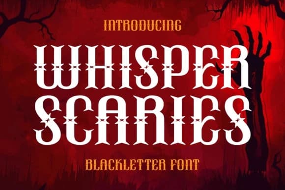Whisper Scaries Font – Display creative asset