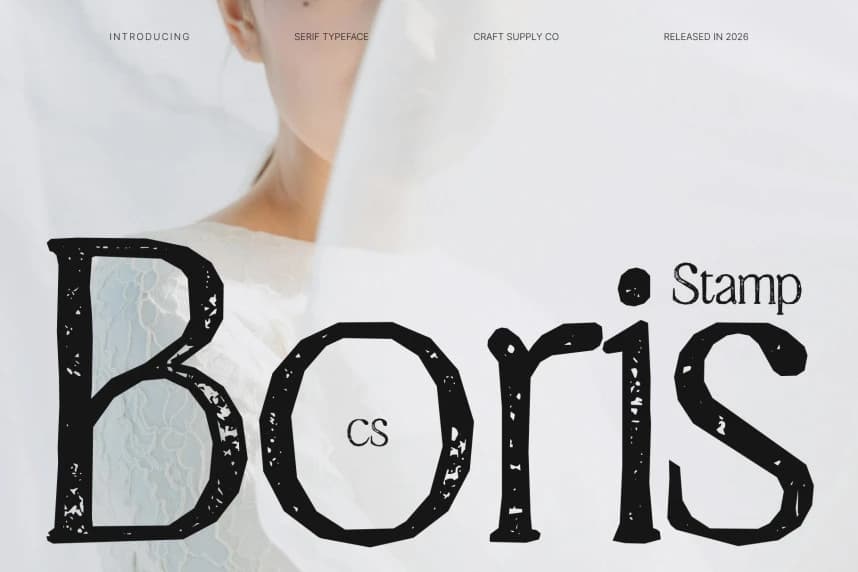 CS Boris Stamp Font – Serif creative asset