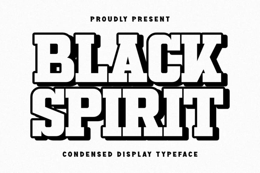 Black Spirit Font – Slab Serif creative asset