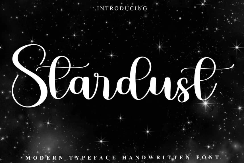 Stardust Script Font – Handwritten creative asset