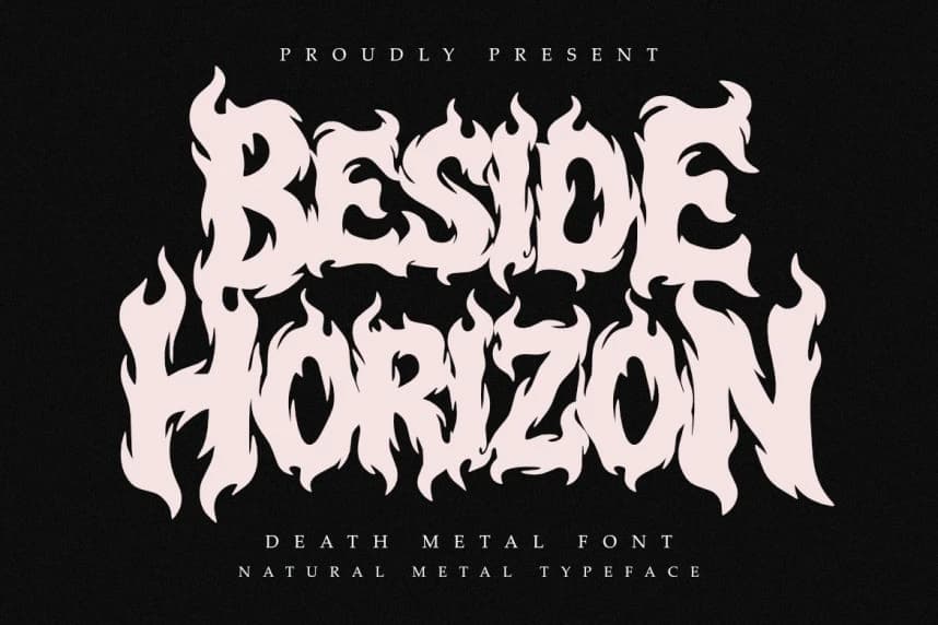Beside Horizone Font – Display creative asset