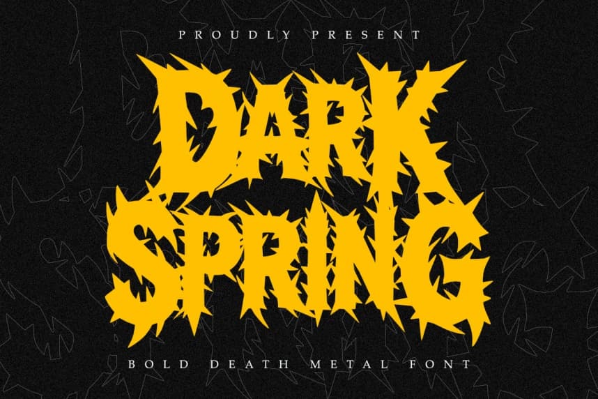 Dark Spring Font – Sans Serif creative asset