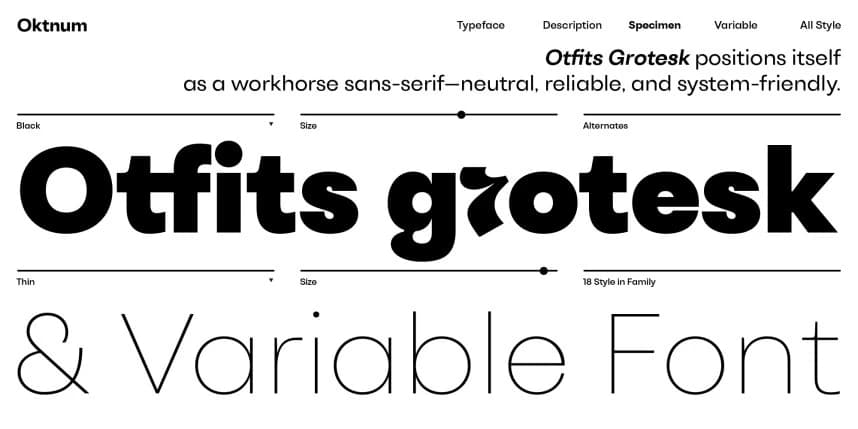 Otfits Grotesk Font – Sans Serif creative asset