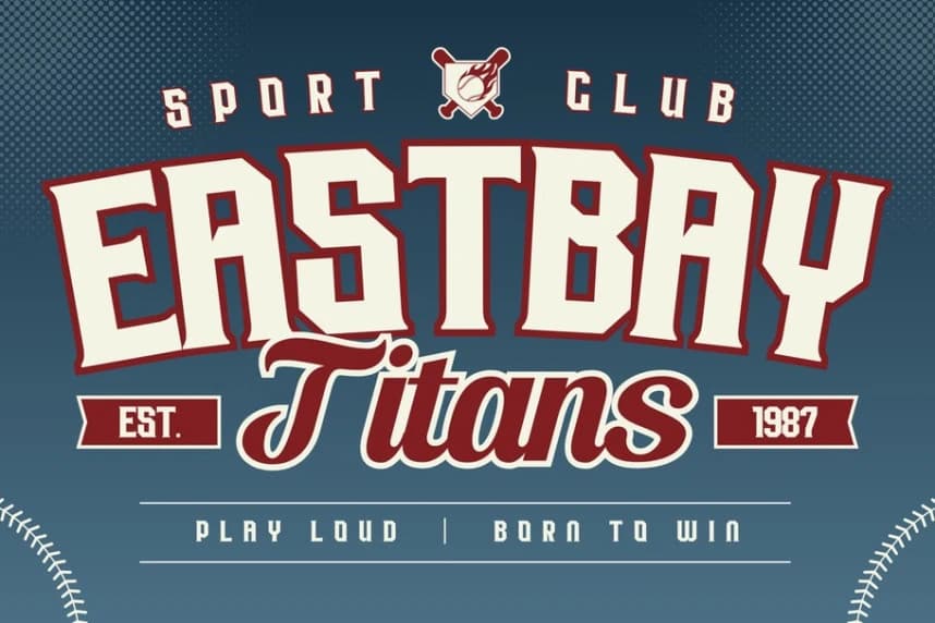 Strikies Sports Font – Display creative asset