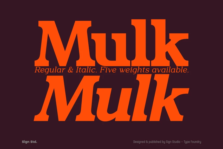 Mulk Slab Serif Font – Serif creative asset