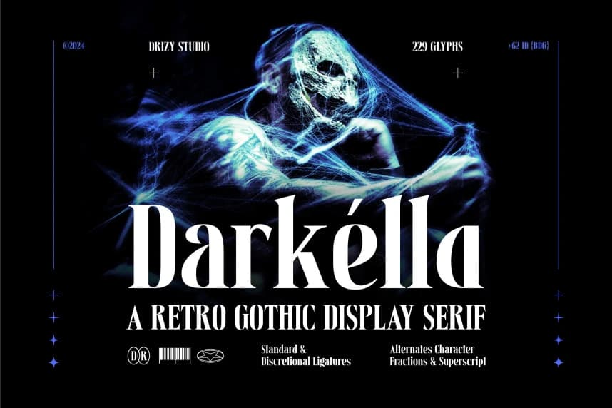Darkella Font – Serif creative asset
