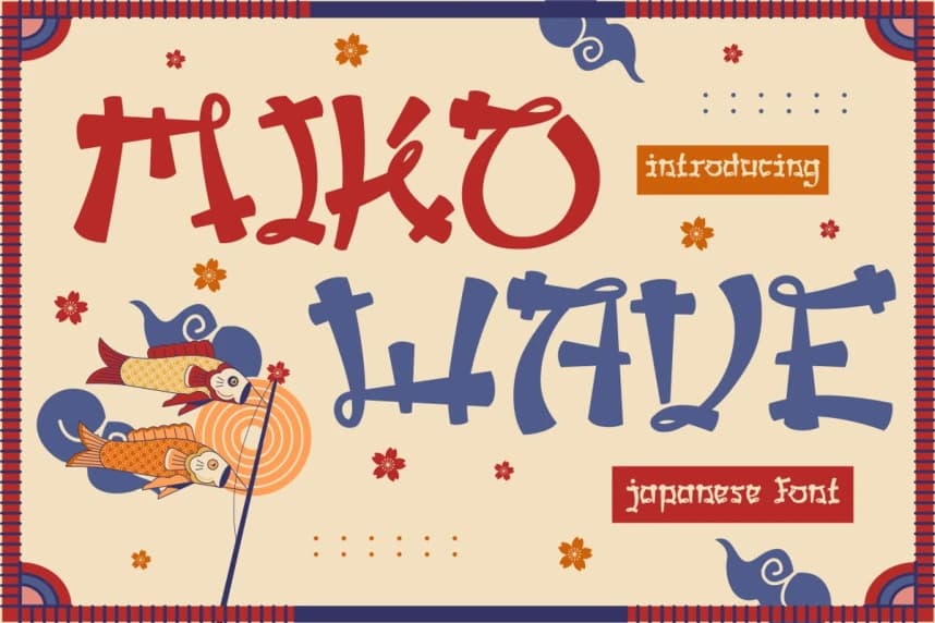 Miko Wave Font – Display creative asset