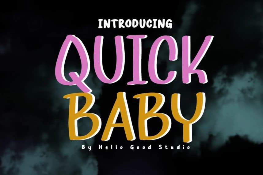 Quick Baby Font – Display creative asset