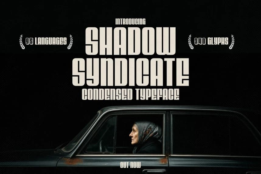 Shadow Syndicate Font – Display creative asset