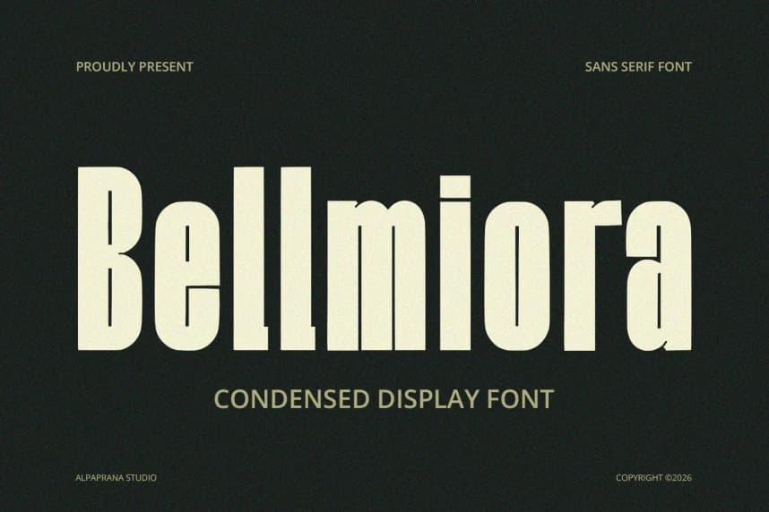Bellmiora Font – Display creative asset