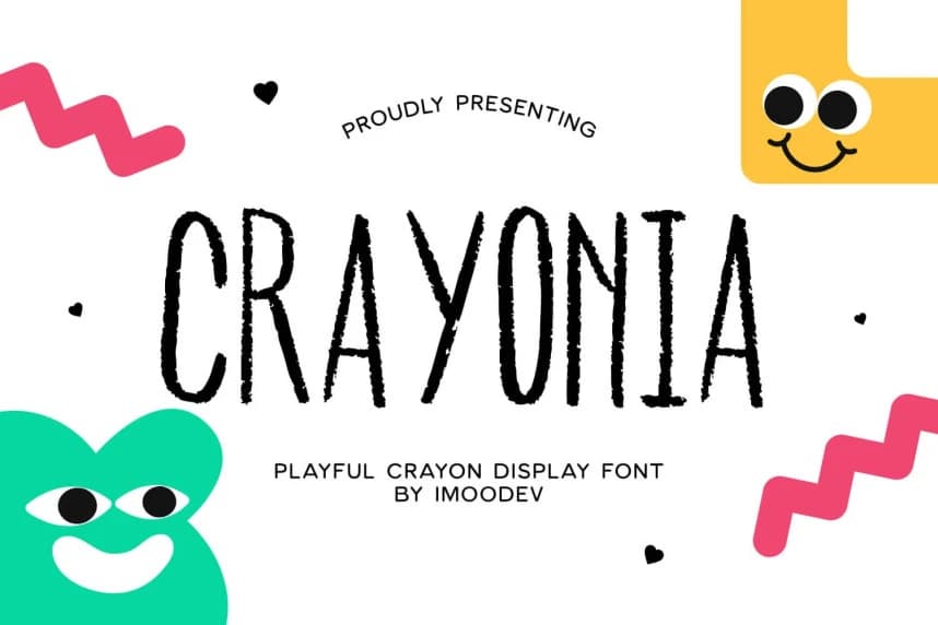Crayonia Playful Font – Display creative asset