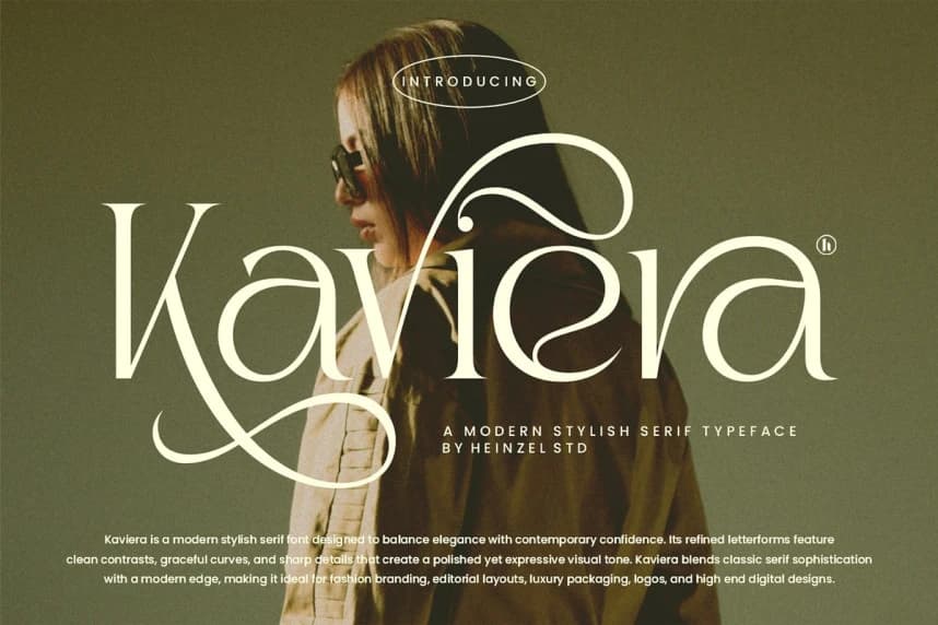 Kaviera Font – Serif creative asset
