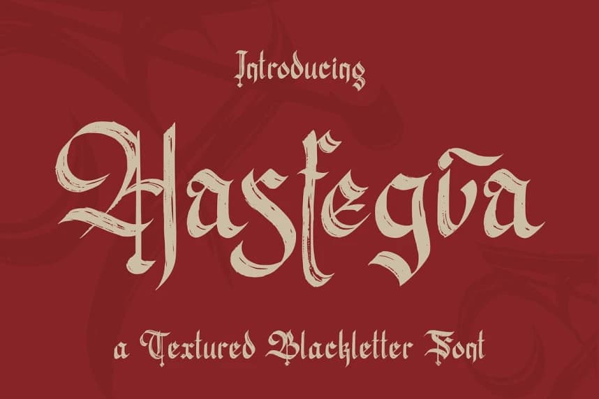 Hasfegia Font – Display creative asset