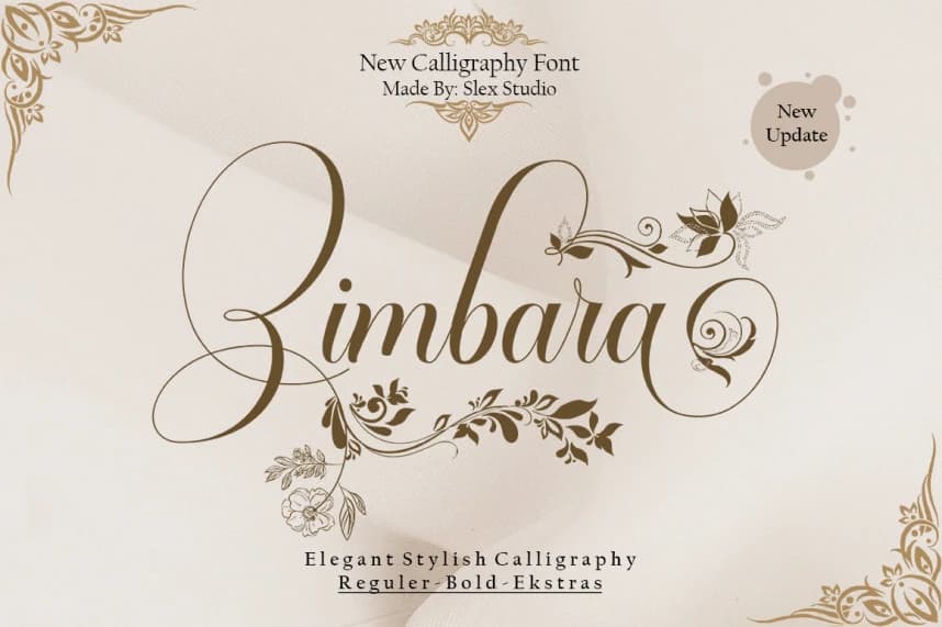 Zimbara Script Font – Script creative asset