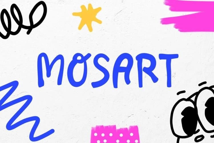Mosart Playful Font – Display creative asset