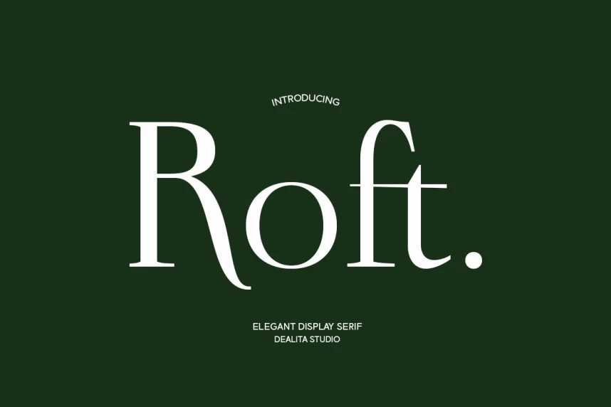 Roft Font – Serif creative asset