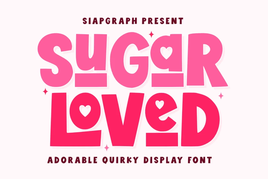 Sugar Loved Font – Display creative asset
