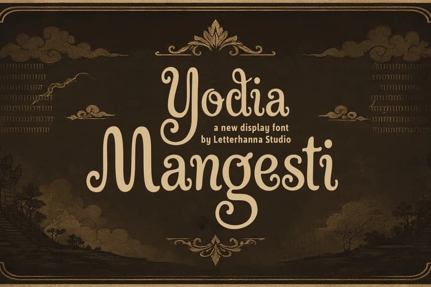 Yodia Mangesti Font – Display creative asset